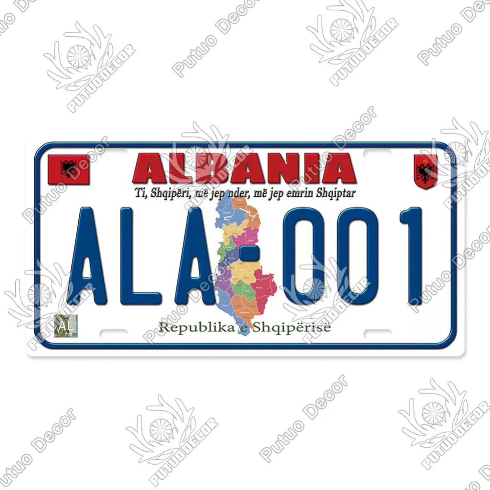 Países placa de licença metal  - Auto Repair Shop Signs avaliação e preço