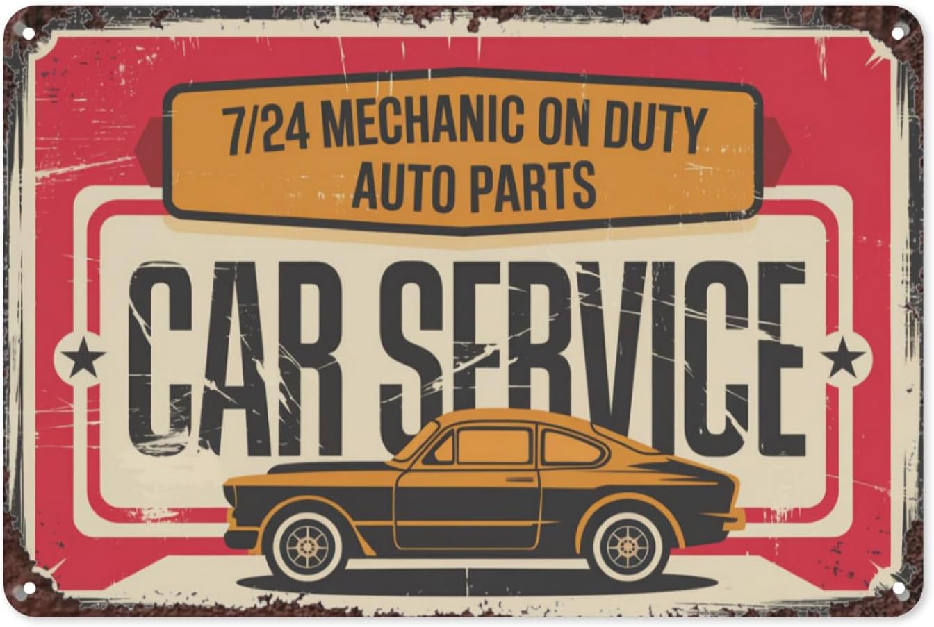 Placa de Metal Retrô para Ofic - Auto Repair Shop Signs avaliação e preço